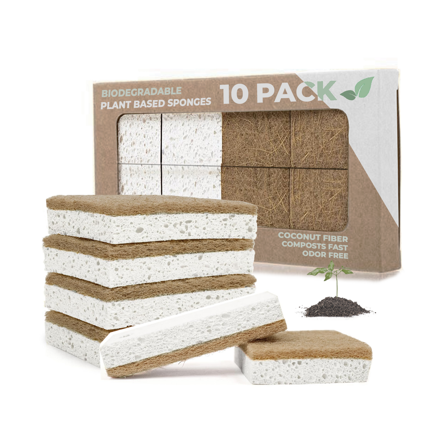 10 Pack Eco Friendly Bio Sponges
